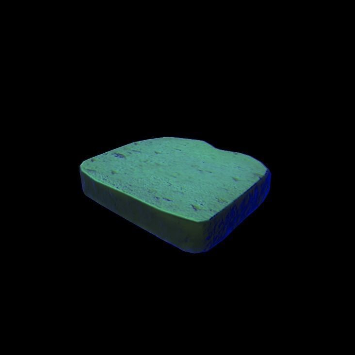 banana bread 3D model_3