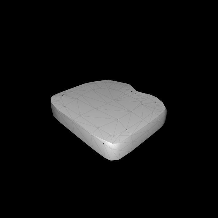 French toast style brioche 3D model_10