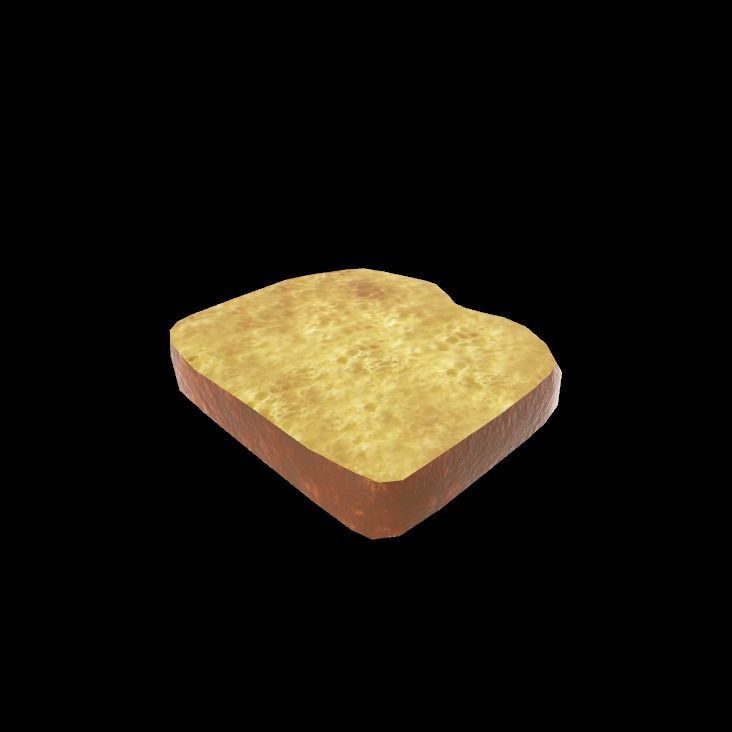 French toast style brioche 3D model_7