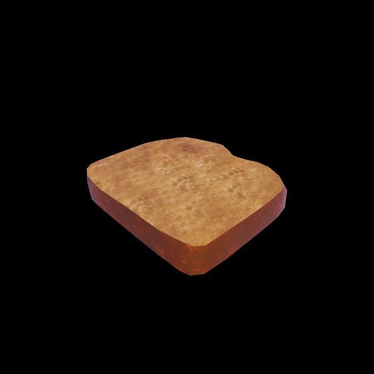 French toast style brioche 3D model_8