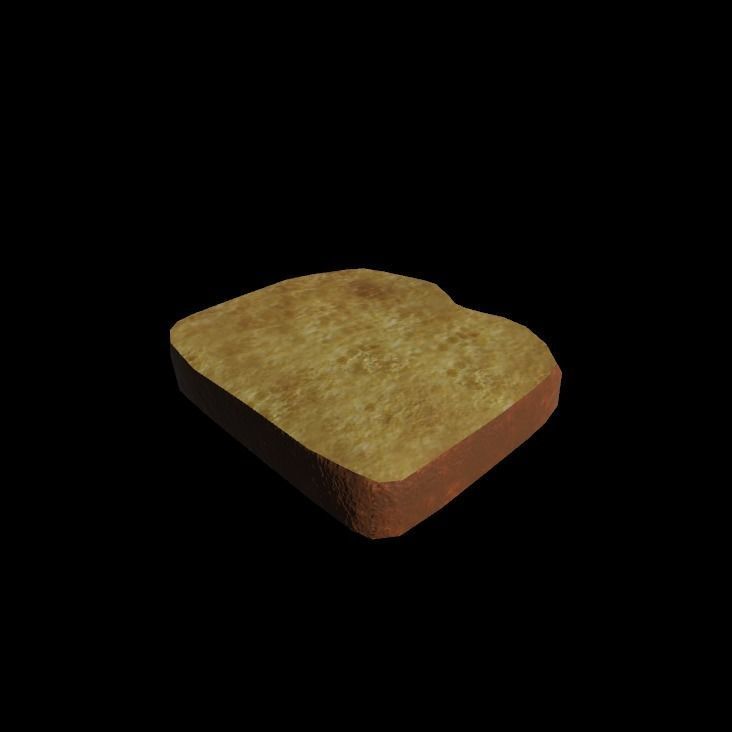 French toast style brioche 3D model_6
