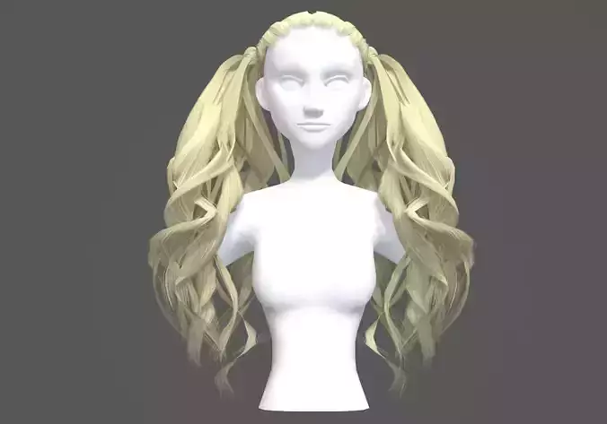 Wavy Pigtails Hairstyle 