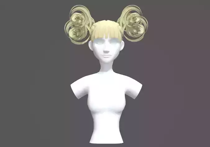 Swirled Female Hairstyle 