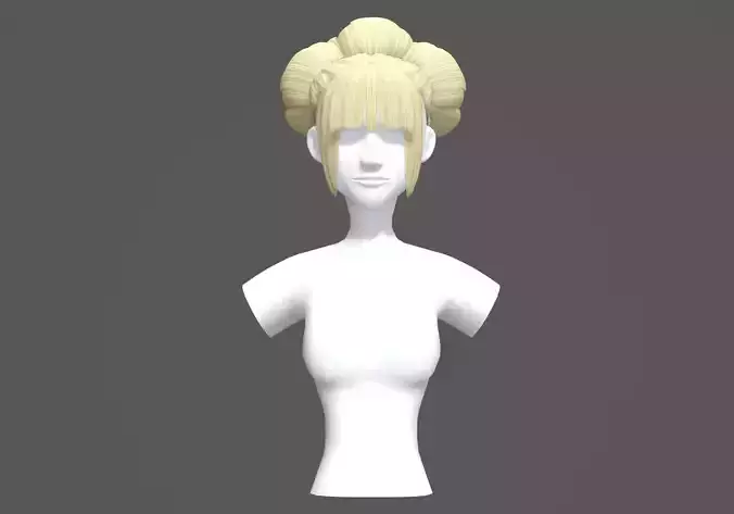 Stylized Female Hairstyle 3D model Stylized Female Hairstyle 3D model
