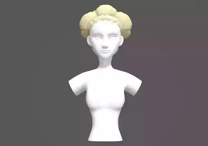 Styled Female Hairstyle 