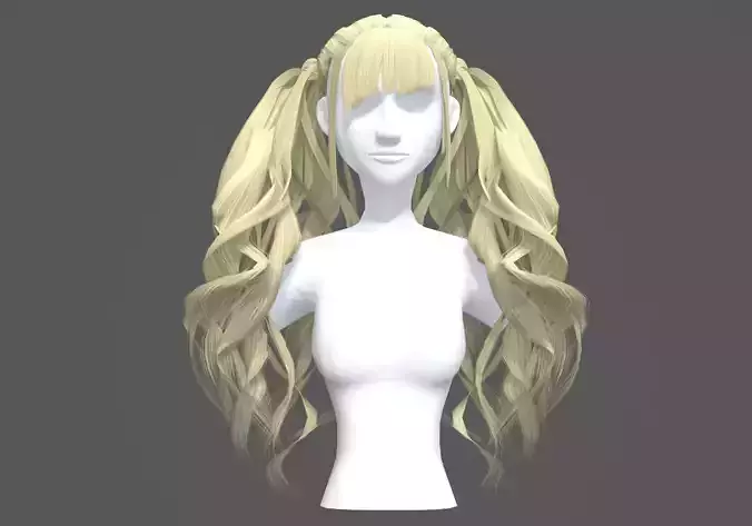 Pigtails Wavy Hairstyle 