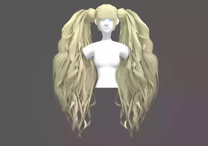 Long Pigtails Hairstyle 