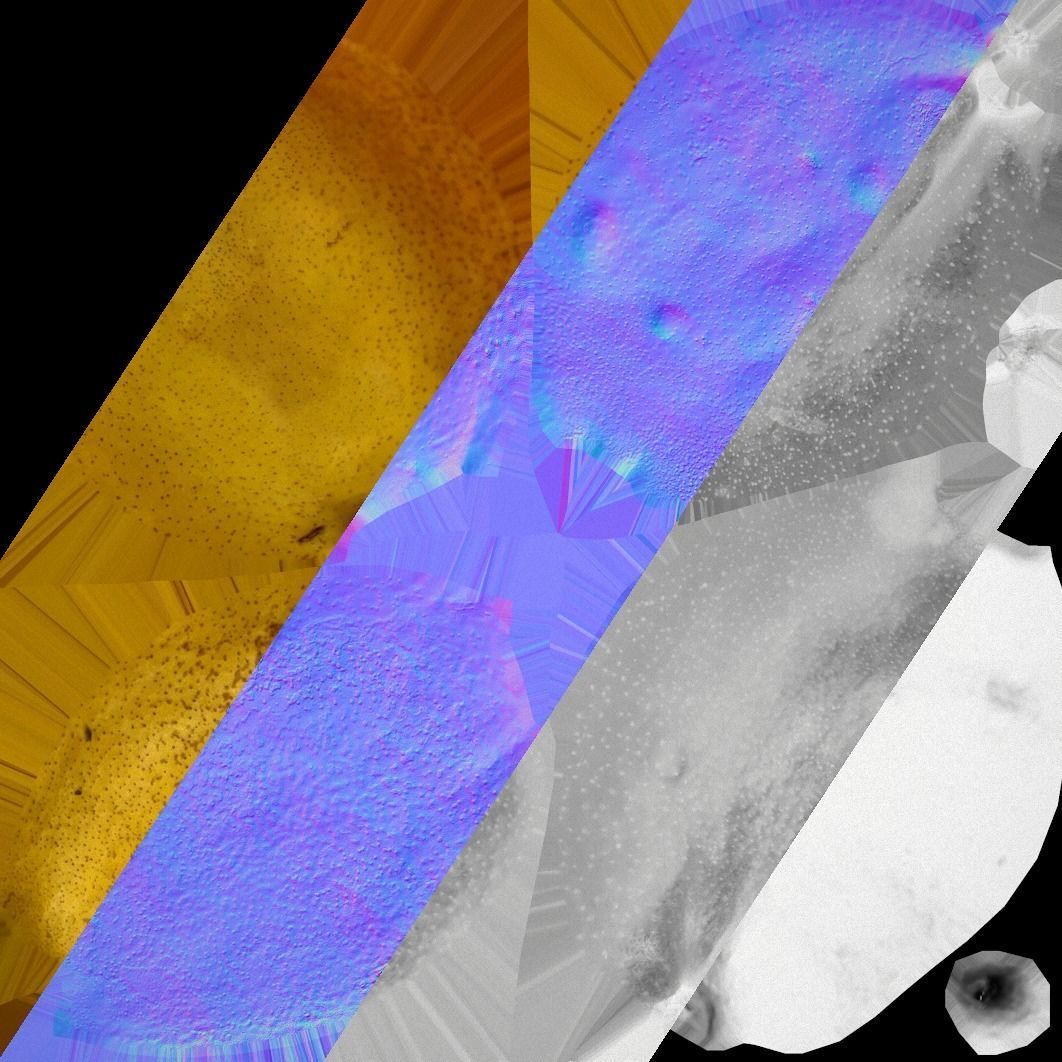 Set of Boxes of Fruits Crate Medieval Low-poly 3D model_22