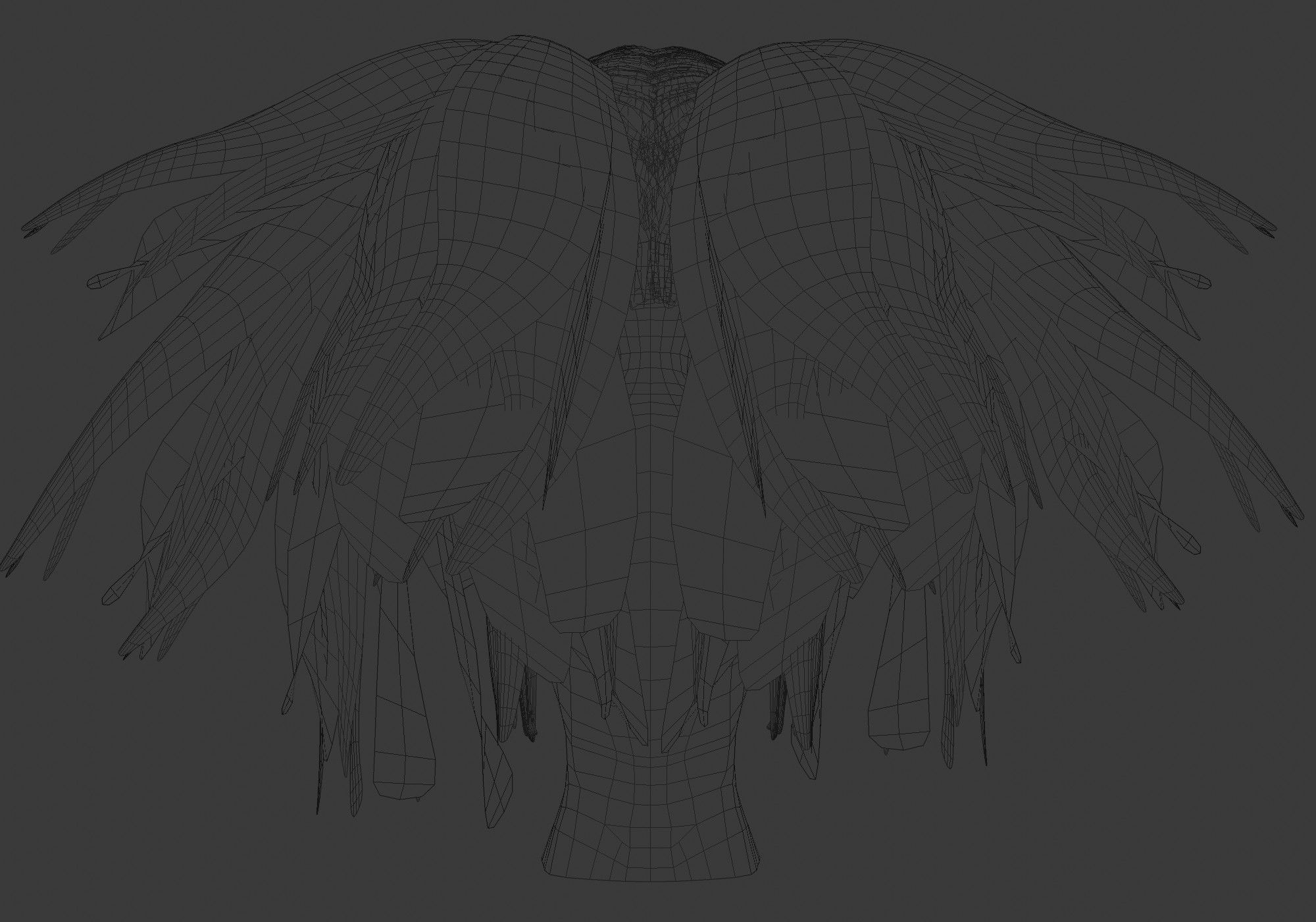 Female Stylized Hairstyle 3D model_9