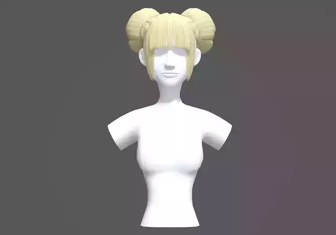 Bun Female Hairstyle  3D model