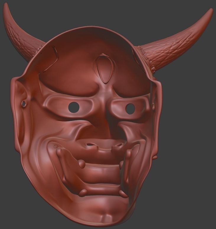 Hannya Eye mask 3D print model 3D print model 3D print model 3D print model_5