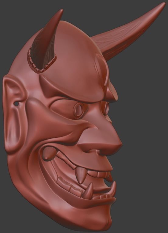 Hannya Eye mask 3D print model 3D print model 3D print model 3D print model_4