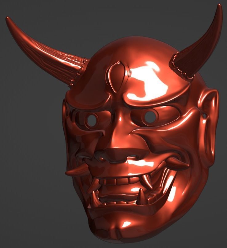 Hannya Eye mask 3D print model 3D print model 3D print model 3D print model_23
