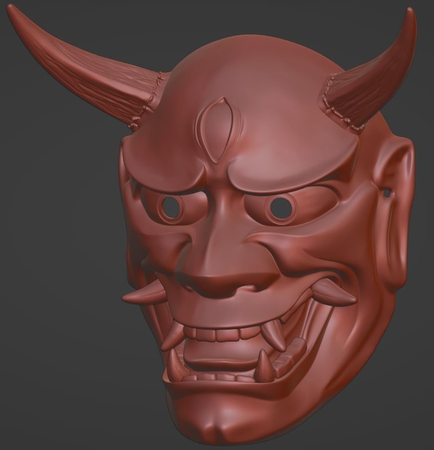 Hannya Eye mask 3D print model 3D print model 3D print model 3D print model_1