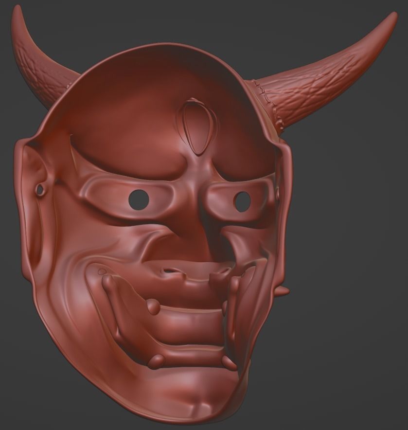 Hannya Eye mask 3D print model 3D print model 3D print model 3D print model_8