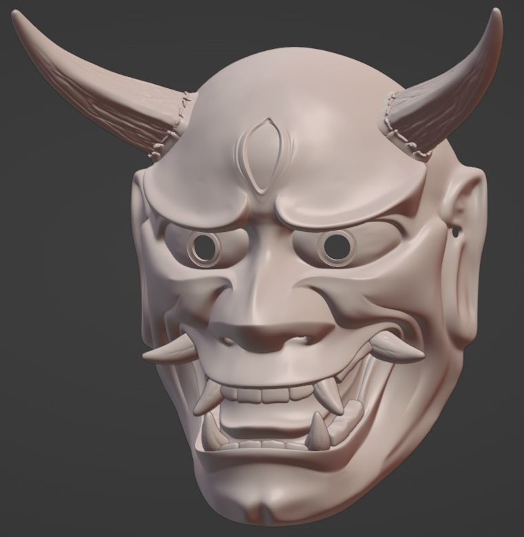 Hannya Eye mask 3D print model 3D print model 3D print model 3D print model_20