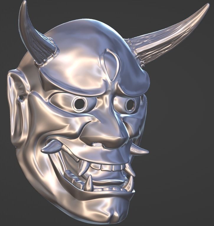 Hannya Eye mask 3D print model 3D print model 3D print model 3D print model_24