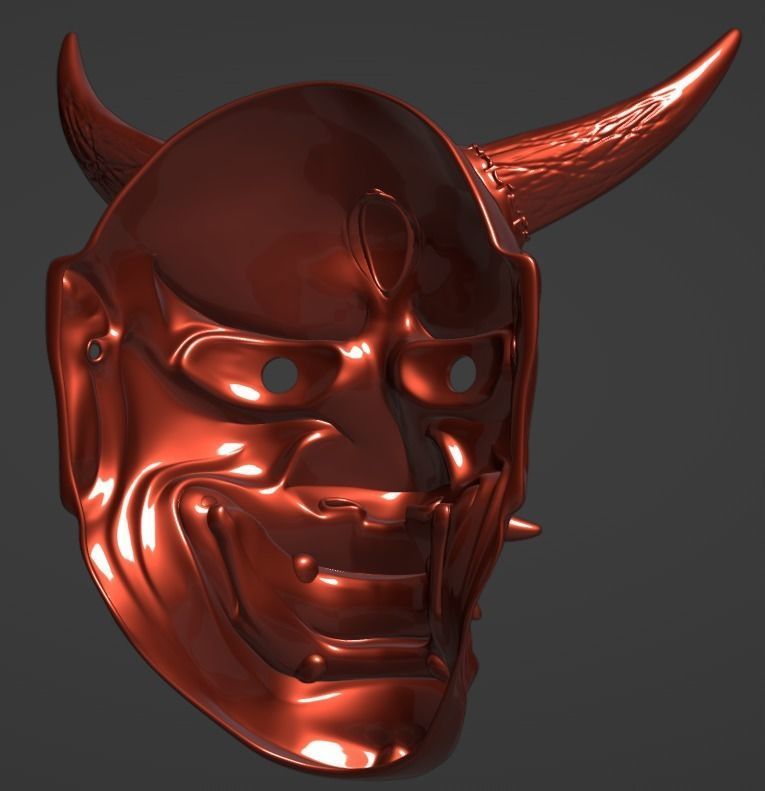 Hannya Eye mask 3D print model 3D print model 3D print model 3D print model_28