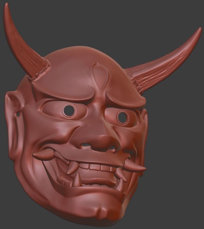 Hannya Eye mask 3D print model 3D print model 3D print model 3D print model_3
