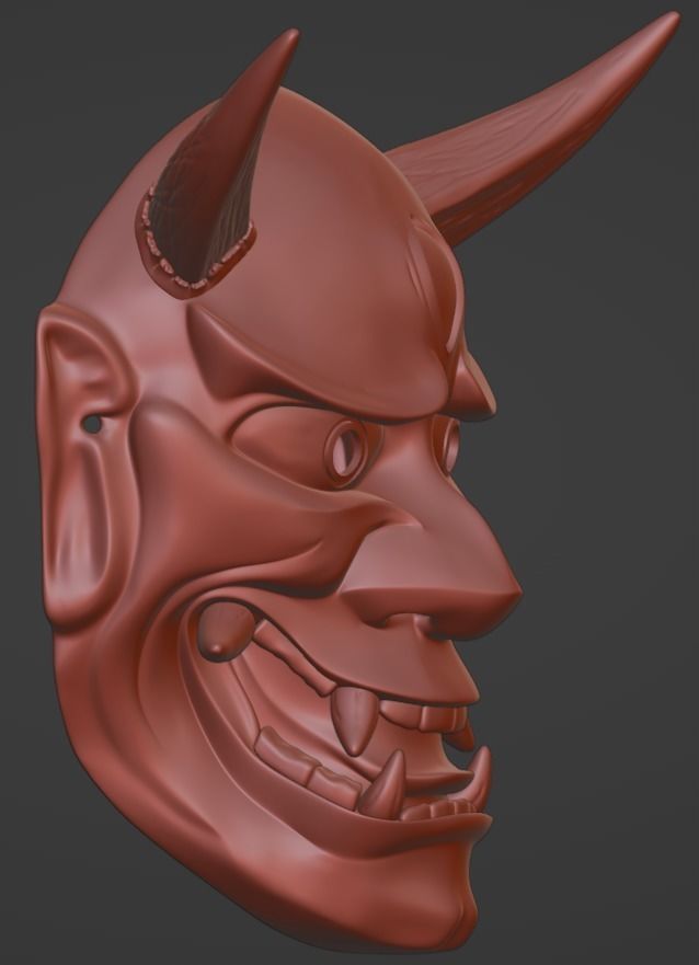 Hannya Eye mask 3D print model 3D print model 3D print model 3D print model_7