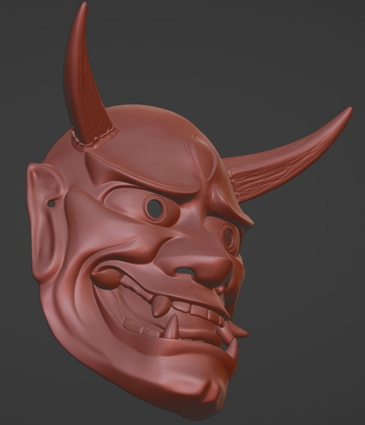Hannya Eye mask 3D print model 3D print model 3D print model 3D print model_9