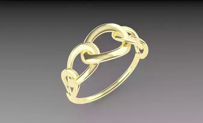 Chain link ring