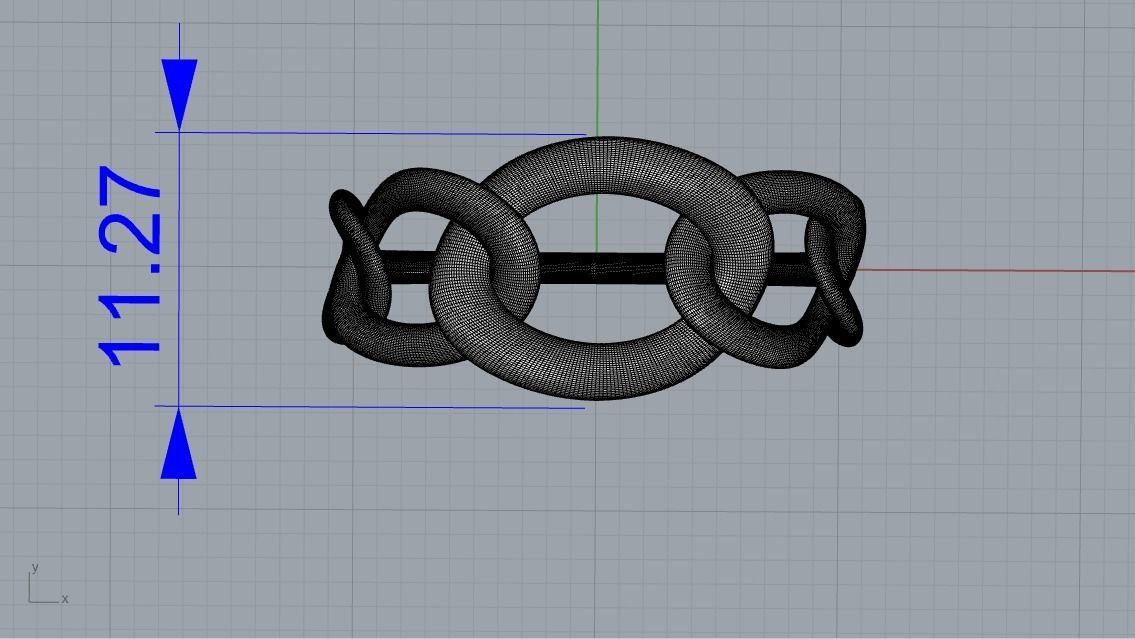 Chain link ring 3D print model_7