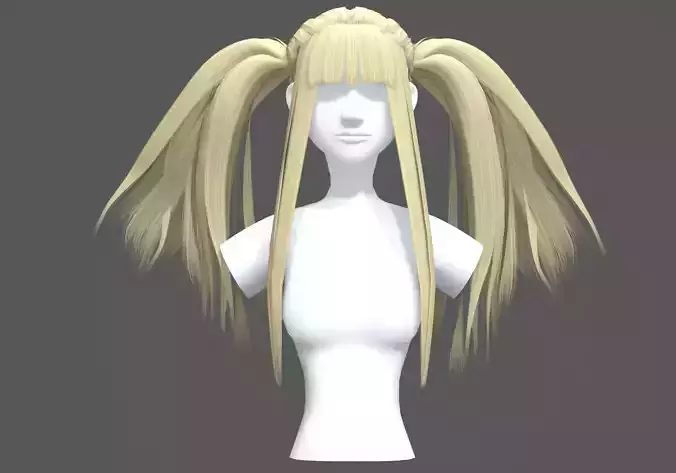 Bangs Anime Hairstyle 