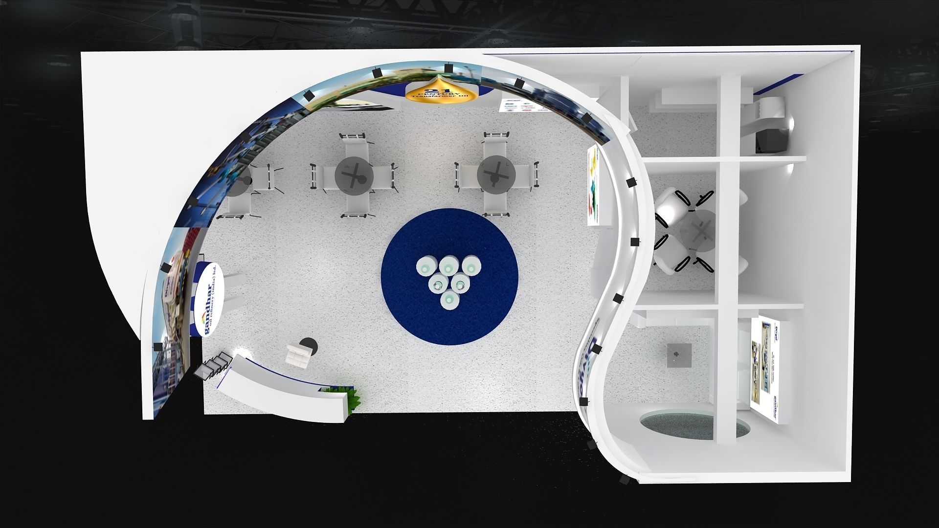 10M x 6M Exhibition Stand  3D print model_5