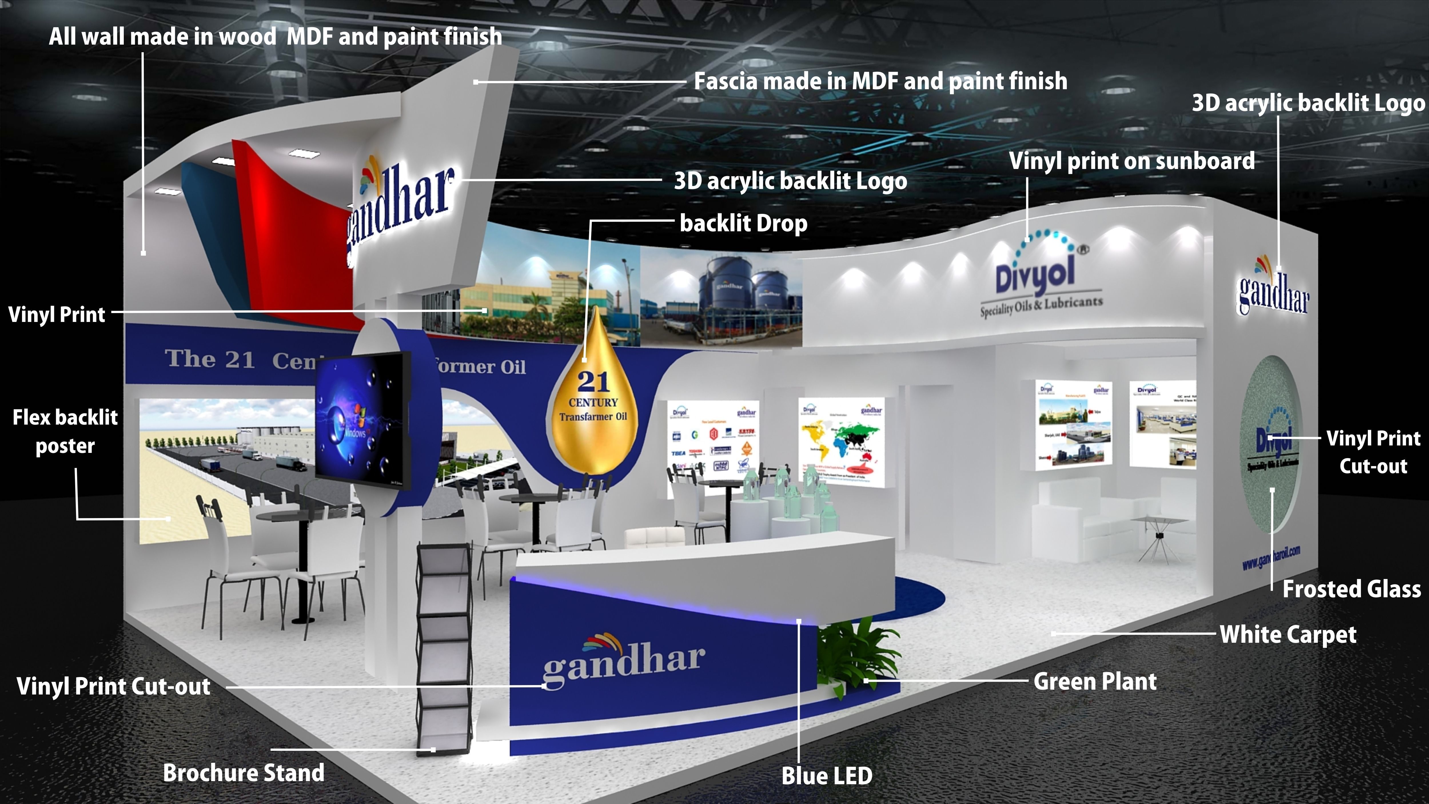 10M x 6M Exhibition Stand  3D print model_9