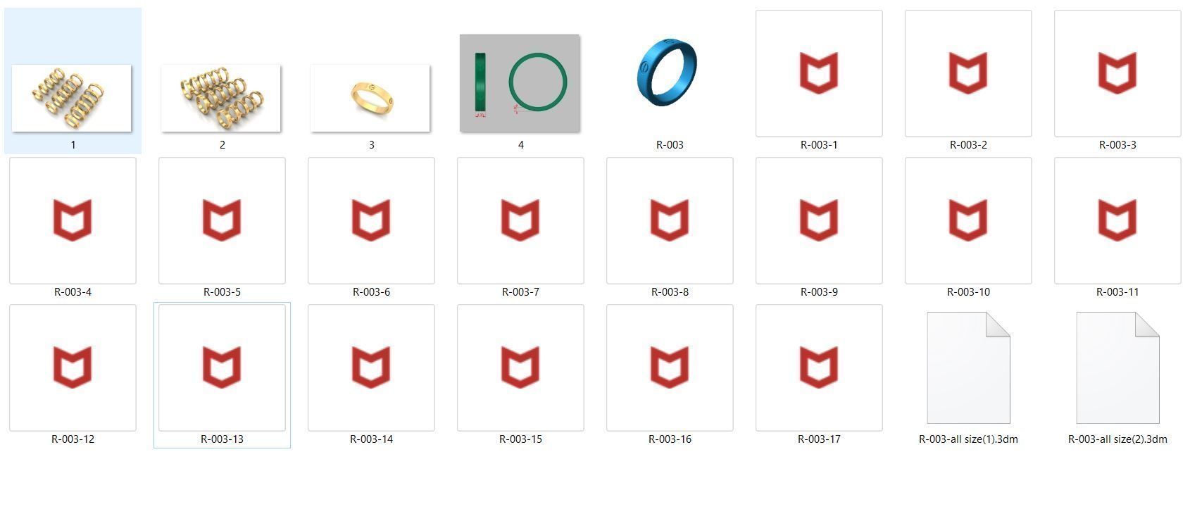 All sizes ring 3D print model  3D print model_4