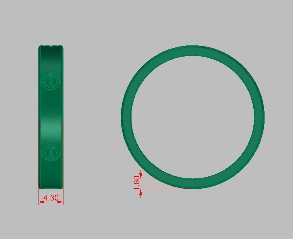 All sizes ring 3D print model  3D print model_3