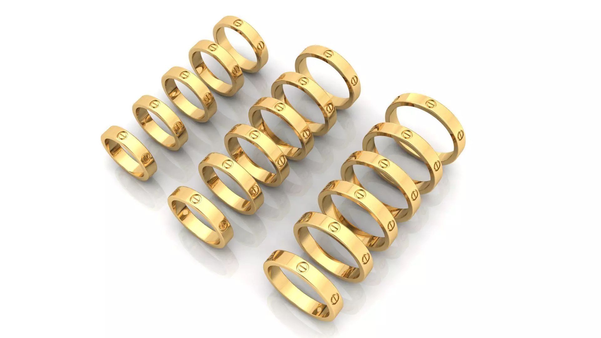 All sizes ring 3D print model  3D print model_0