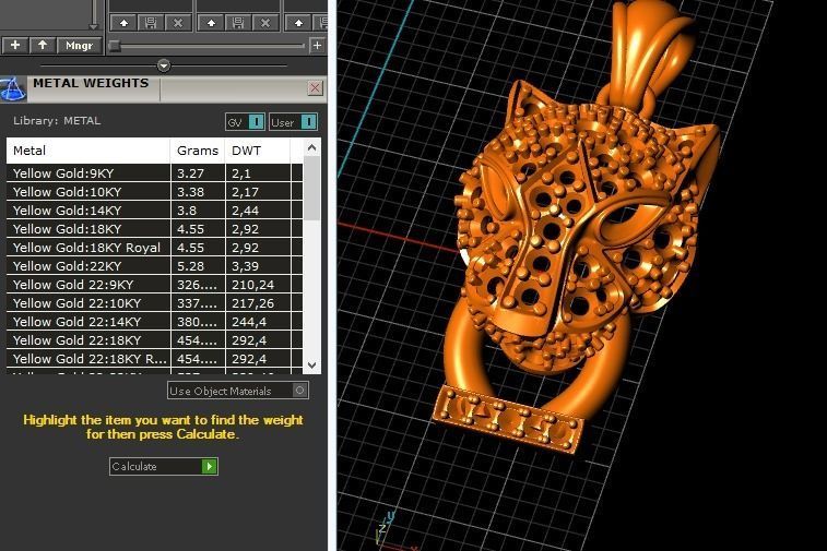 Panther pendant Model 1684 3D print model_8