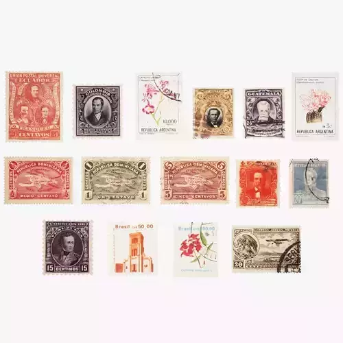 Stamp Collection postage stamps