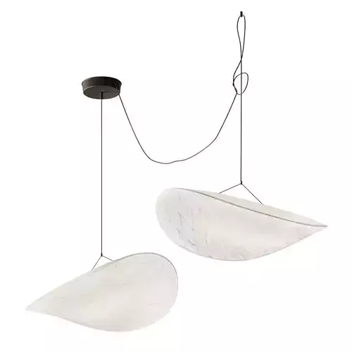 Tense Pendant 90 Cm White 3D model
