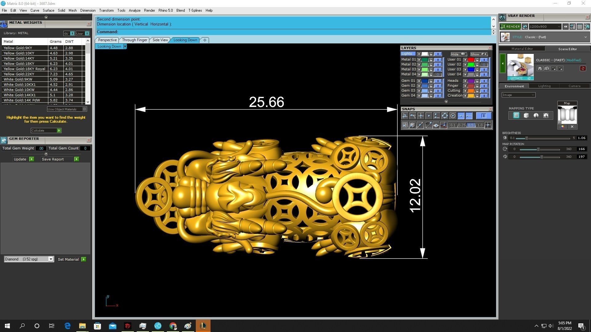 24k fengshui pixiu 3687 hollow 3D print model_2