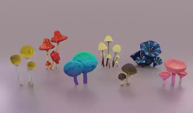 Mushrooms Collection venus flytrap