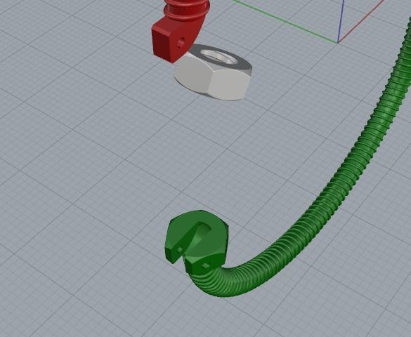 Bracelet bolt Model 1698 3D print model_3