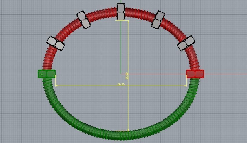 Bracelet bolt Model 1698 3D print model_7