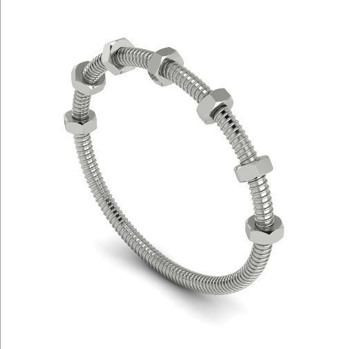 Bracelet bolt Model 1698 3D print model_1