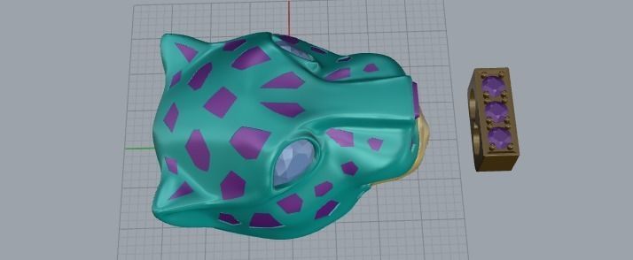 Panther bracelet Model 1695 3D print model_5