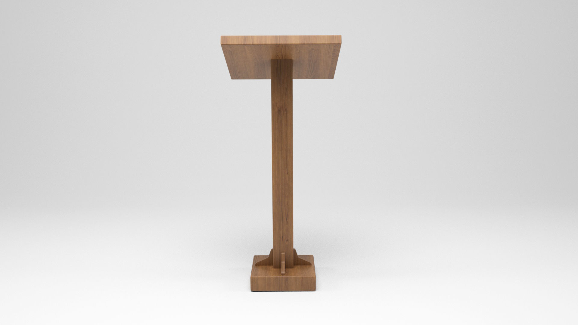 Lectern 12 Low-poly 3D model_4