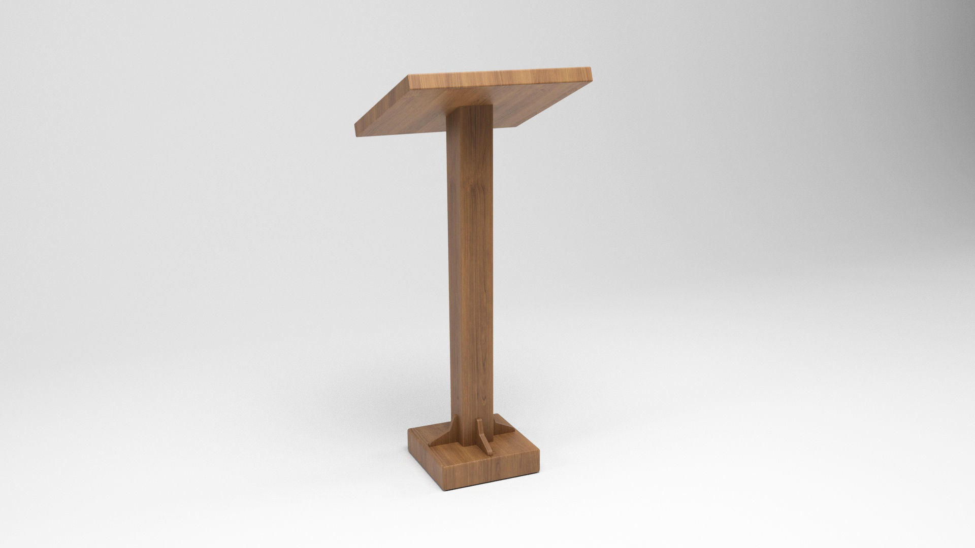 Lectern 12 Low-poly 3D model_3