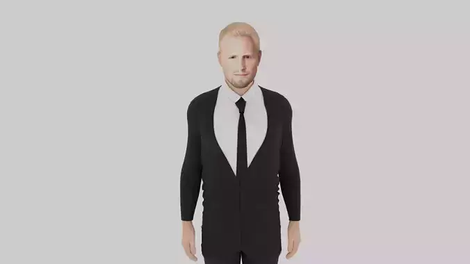 Kasper Schmeichel Low-poly 3D model