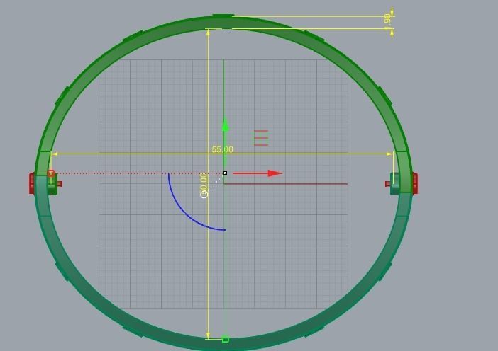 Bracelet and screwdriver Model 1691 3D print model_3