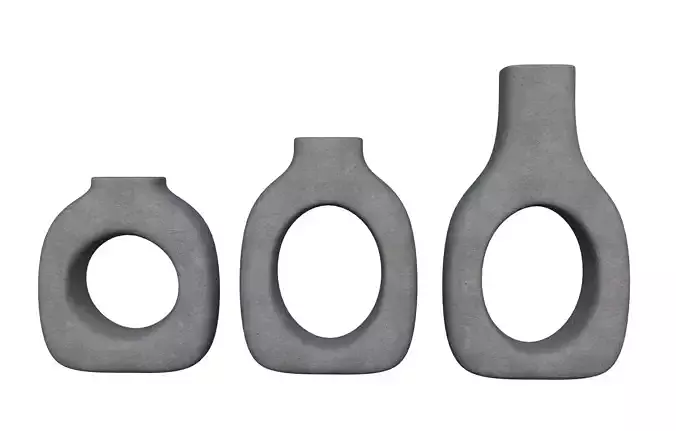  Concrete Decor Vase Set