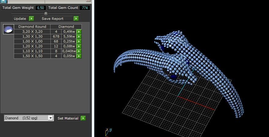 Snake bracelet Model 1690 3D print model_7