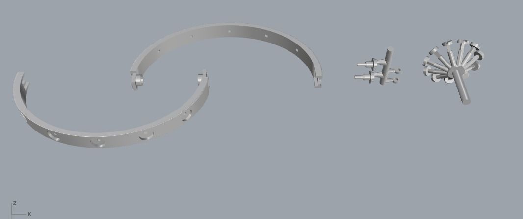 Bracelet Model 1689 3D print model_3