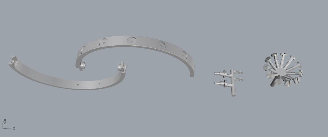 Bracelet Model 1689 3D print model_2